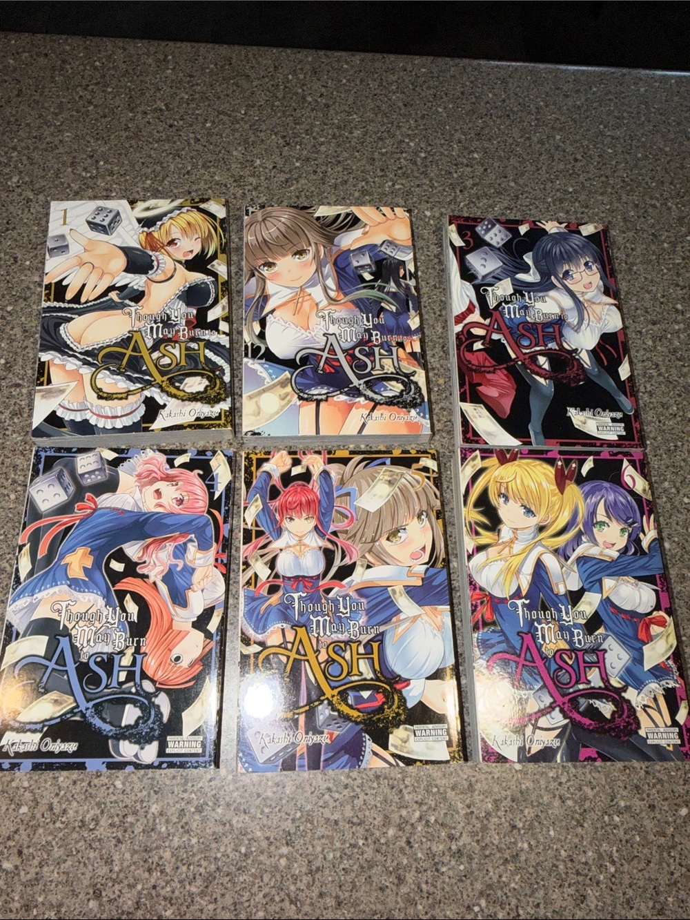 Though you may burn to ash manga series books